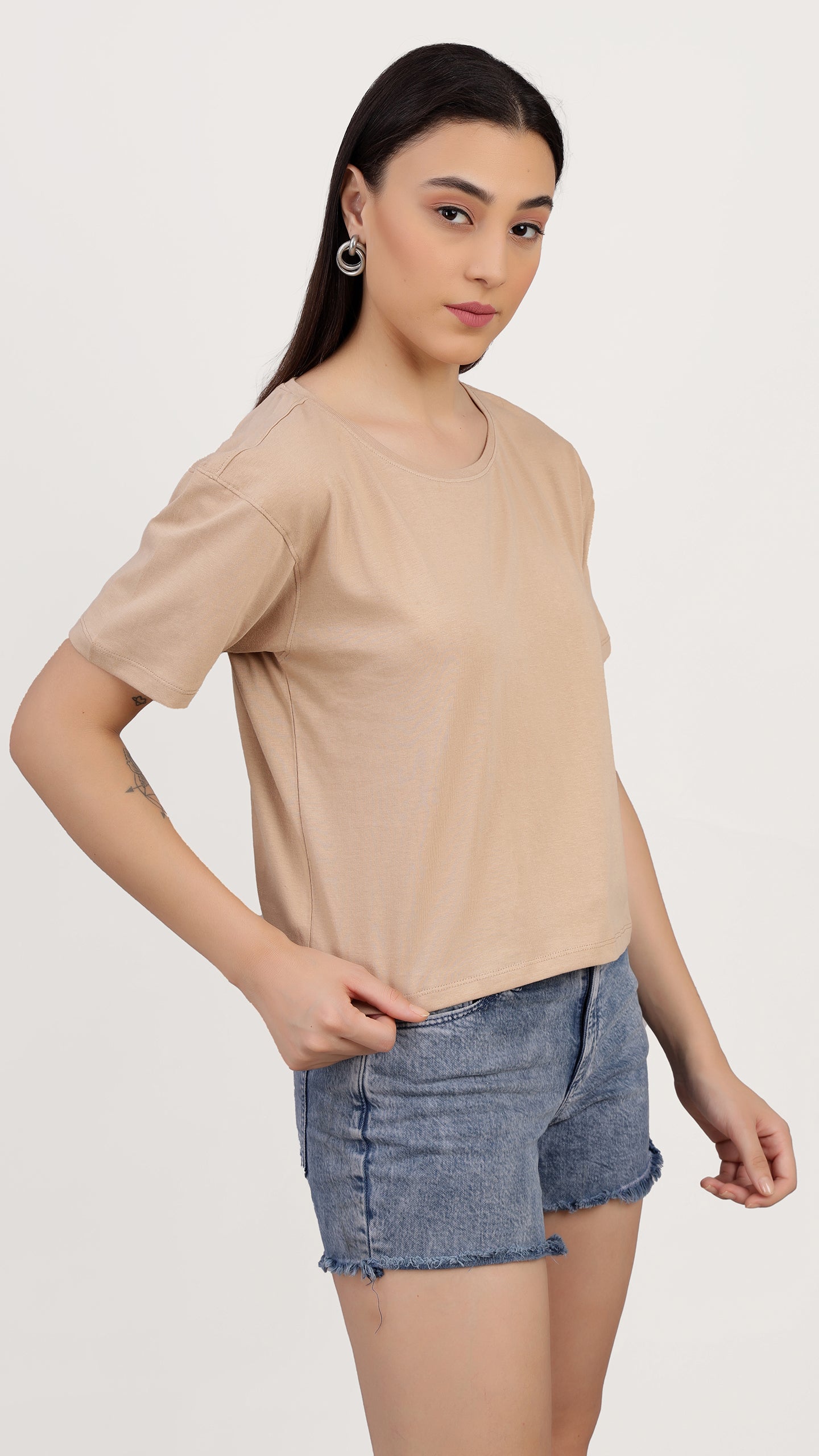 Women Knitted RELAX FIT Crop Top